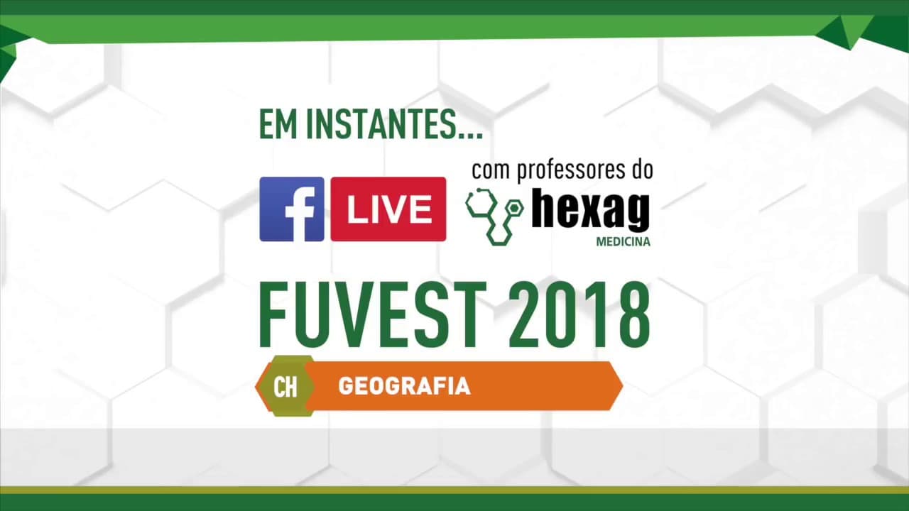 Thumbnail: AULÃO FUVEST (AO VIVO) - 1ª FASE - GEOGRAFIA