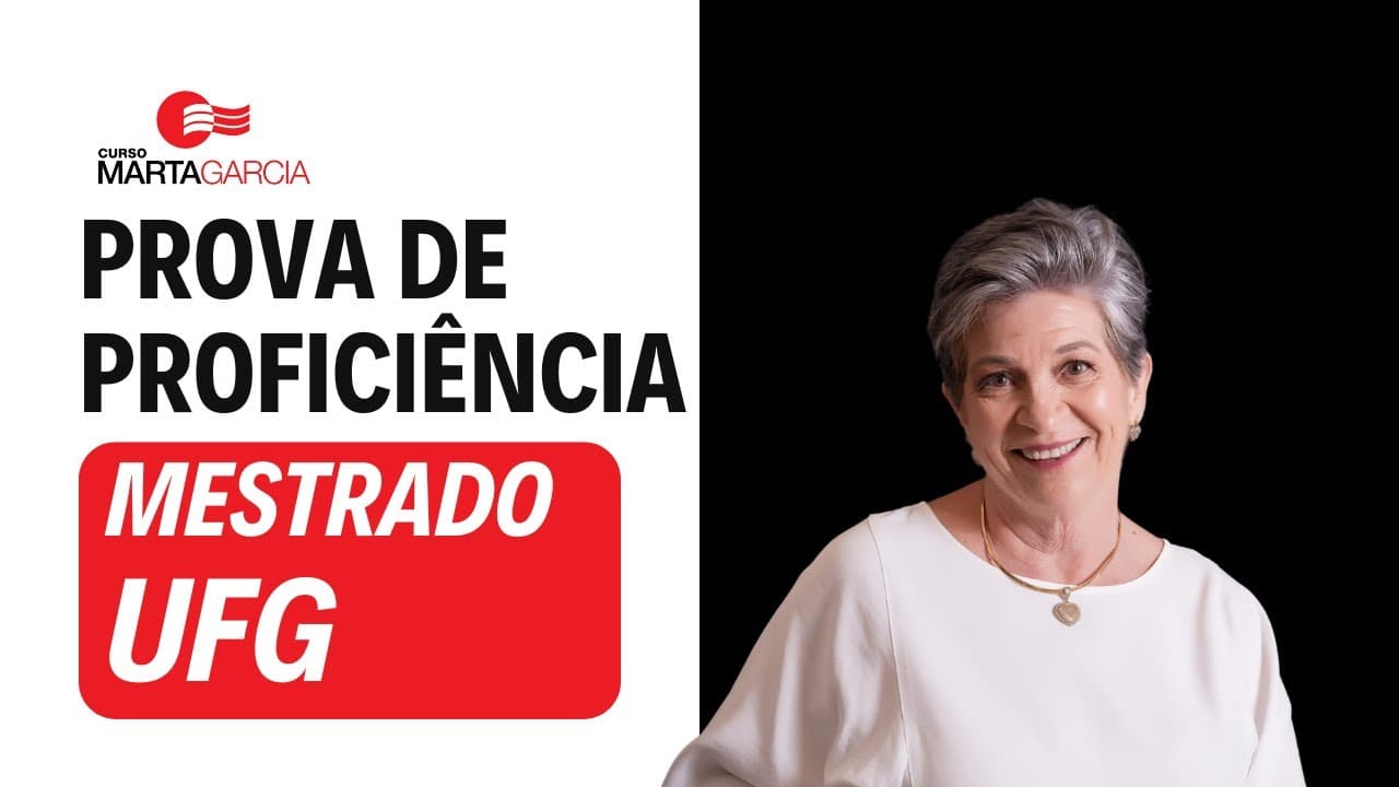 Thumbnail: Conheça a prova de proficiência em inglês para mestrado da UFG e entenda como resolver as questões