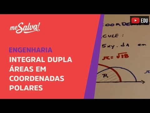 Thumbnail da aula: Me Salva! Integral dupla - Área em coordenadas polares