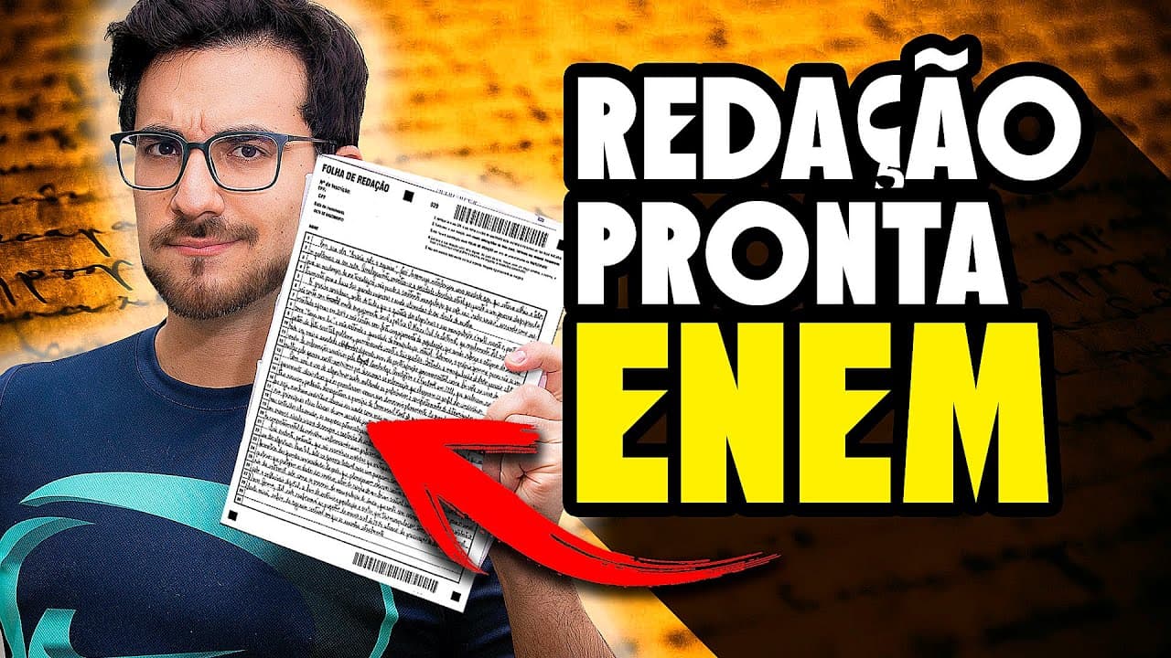 Thumbnail: MINHA REDAÇÃO PRONTA MODELO ENEM 2020 || Umberto Mannarino