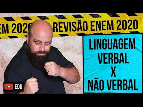 Thumbnail da aula: Linguagem Verbal e Linguagem Não Verbal – Revisão Enem com Prof. Noslen