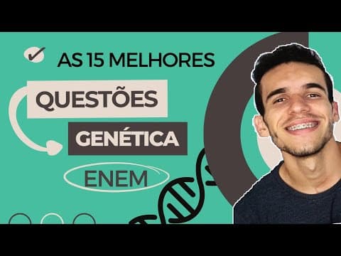 Thumbnail da aula: Questões sobre GENÉTICA molecular ENEM - Questões sobre DNA que mais caem - Luix Nascimento Biologia
