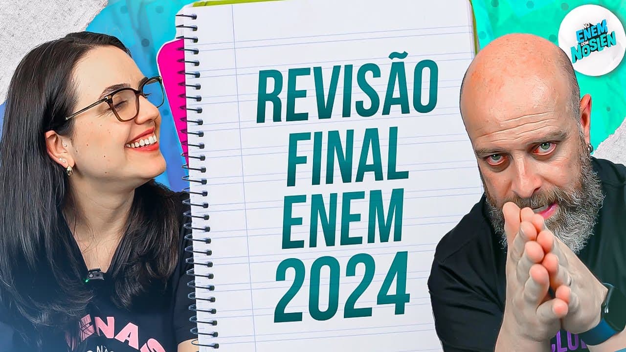 Thumbnail: Revisão Final para o ENEM 2024 Português + Redação [Professor Noslen]