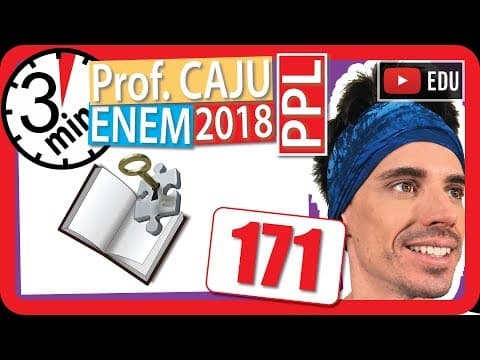 Thumbnail da aula: 🏃ENEM 2018 PPL 👉 RAPIDINHA Questão 171 - Álgebra