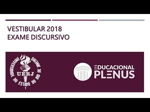 Thumbnail da aula: UERJ - Vestibular 2018 - Exame Discursivo - Q.09 (Matemática)