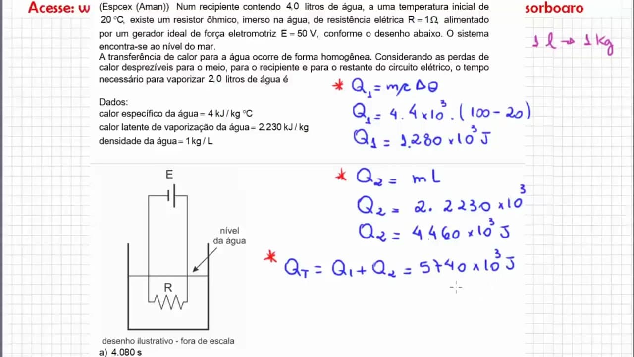 Thumbnail: EXERCÍCIOS PARA REVISÃO DE FÍSICA - Café com o Professor Boaro.