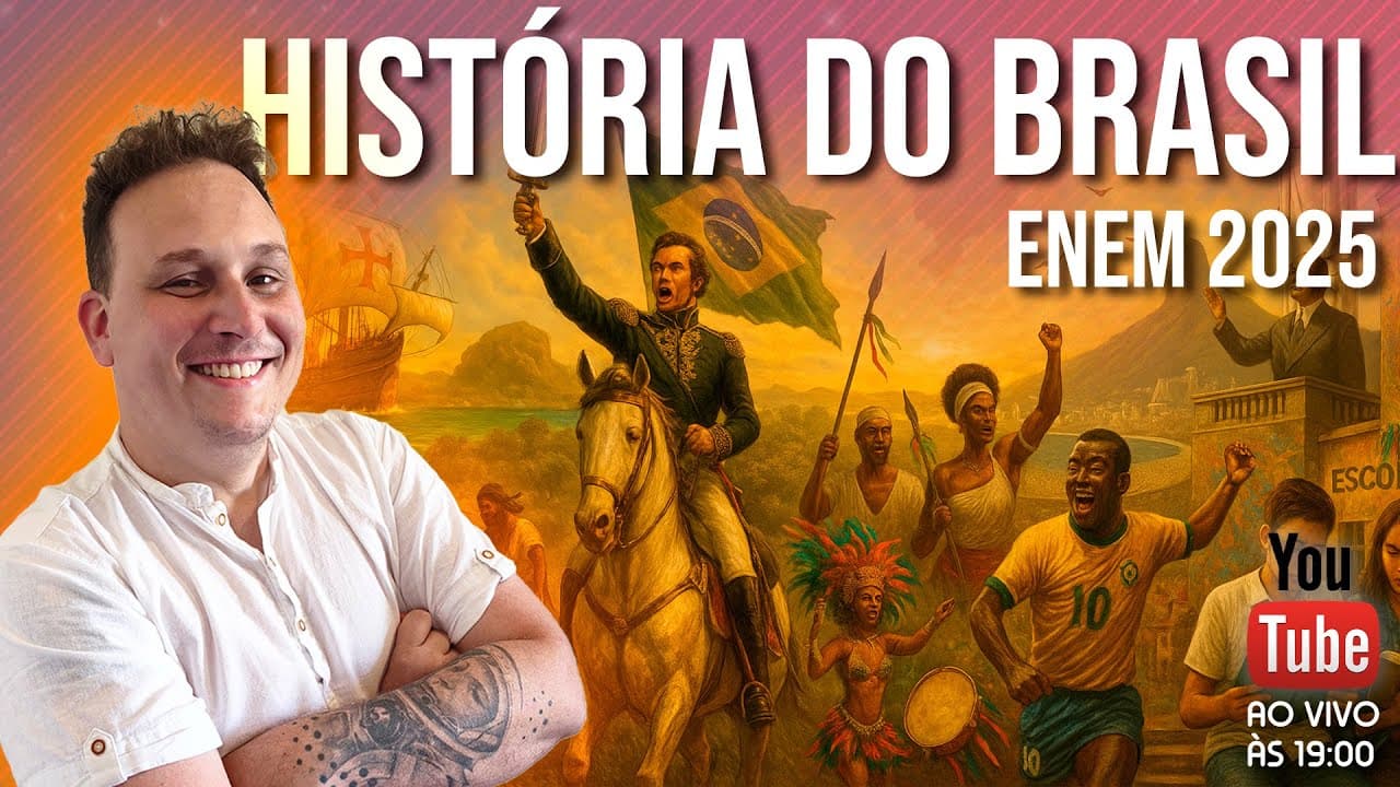 Thumbnail: REVISÃO DE HISTÓRIA DO BRASIL PARA O ENEM - RETA FINAL
