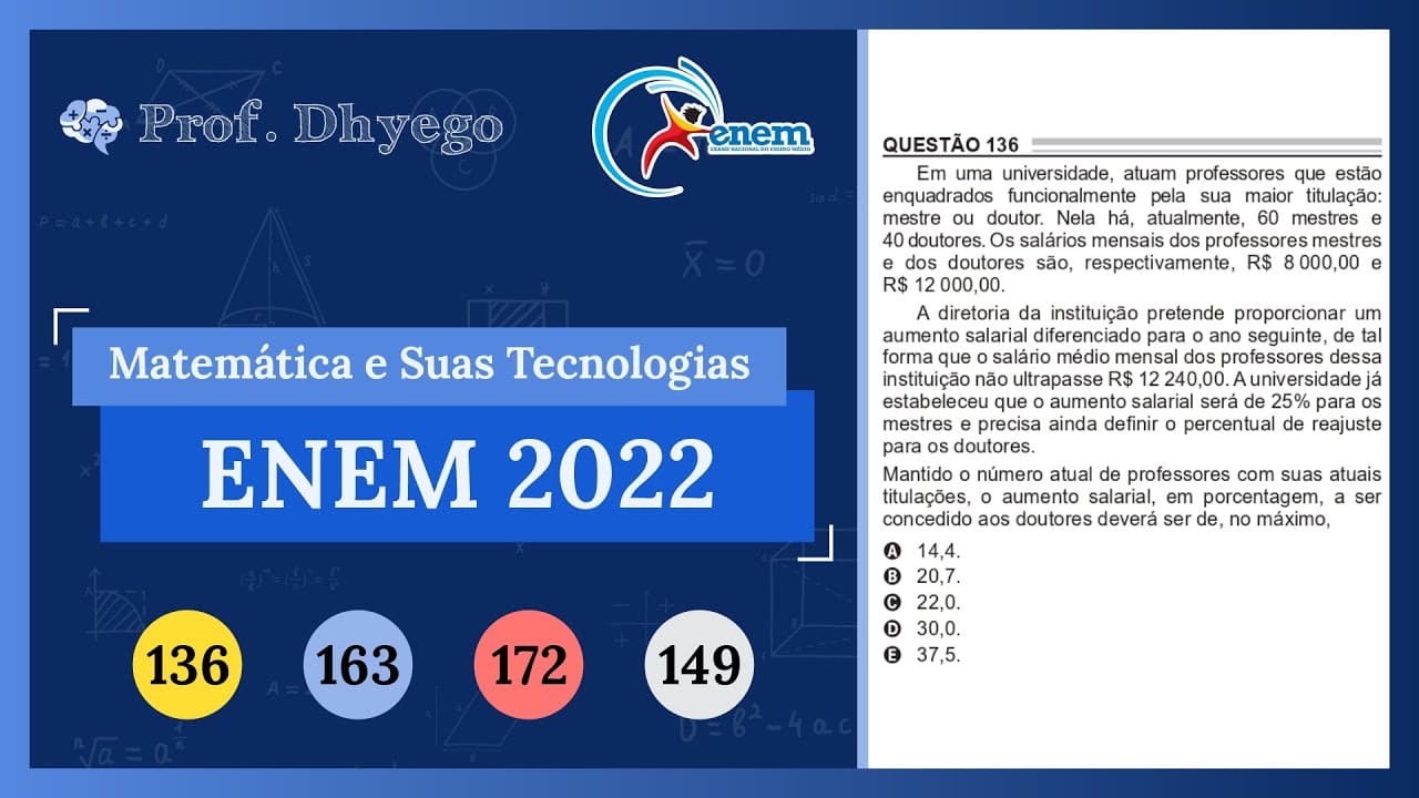 Thumbnail: Em uma universidade, atuam professores que estão enquadrados funcionalmente pela sua maior titulação