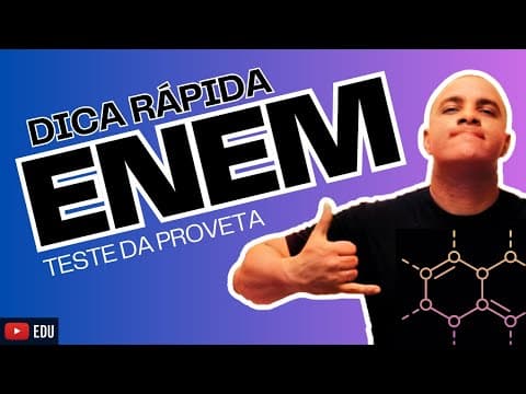 Thumbnail da aula: Determinação do teor de álcool na gasolina: como ver se a gasolina está adulterada? Teste da Proveta