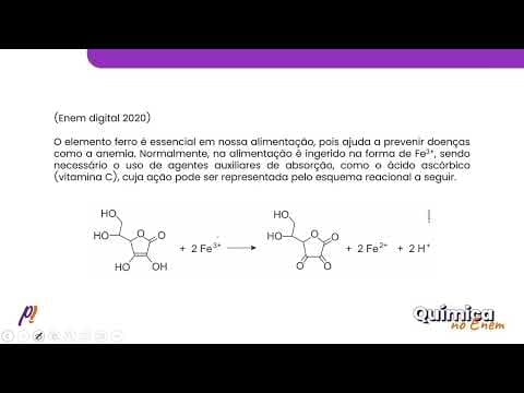 Thumbnail da aula: ENEM DIGITAL 2020 - REAÇÕES ORGÂNICAS, POLÍMEROS E BIOMOLÉCULAS | O elemento ferro é essencial...