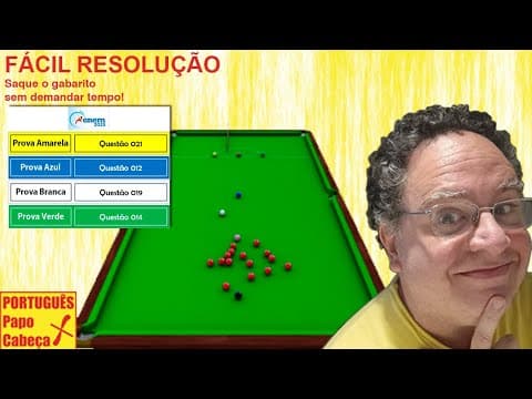 Thumbnail da aula: Questões do ENEM CLXXVIII- Aula 801