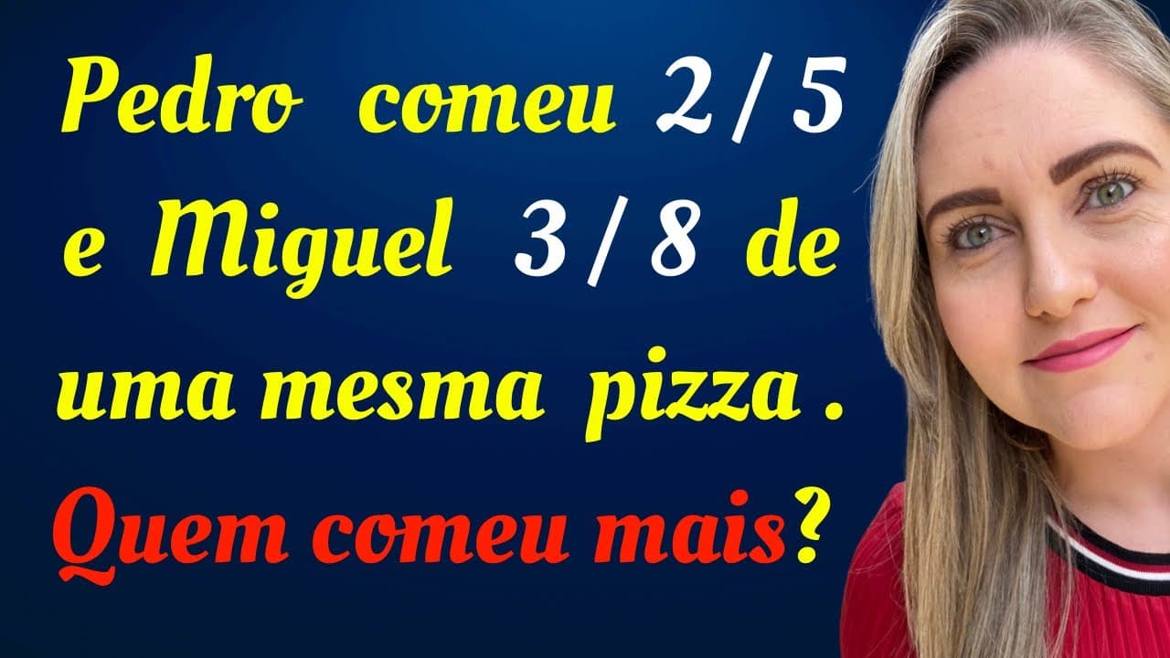Thumbnail: 😱🤯DUAS MANEIRAS DE COMPARAR FRAÇÕES!!! Matemática básica passo a passo!!