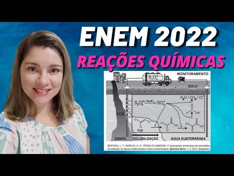 Thumbnail da aula: Reações químicas | (Enem 2022) A figura ilustra esquematicamente um processo de remediação de solos