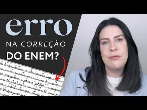 Thumbnail da aula: OS CORRETORES NÃO DERAM A MESMA NOTA! E AGORA? Enem 2022