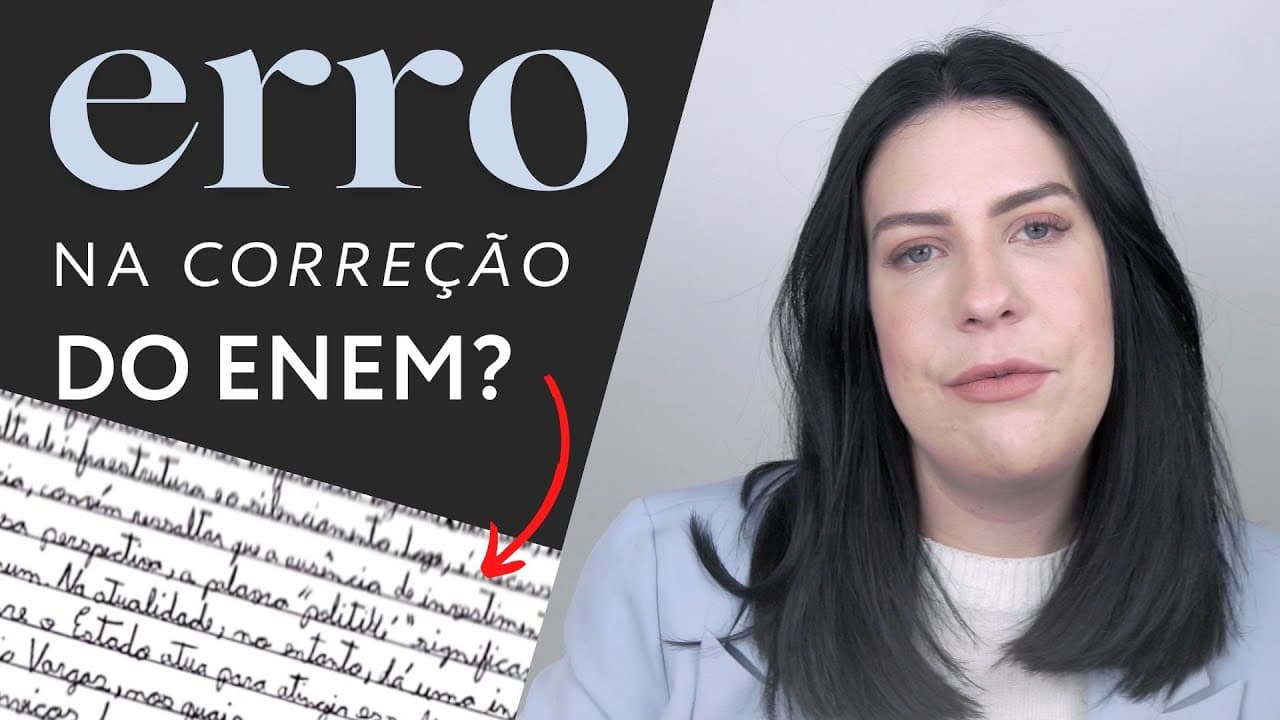 Thumbnail: OS CORRETORES NÃO DERAM A MESMA NOTA! E AGORA? Enem 2022