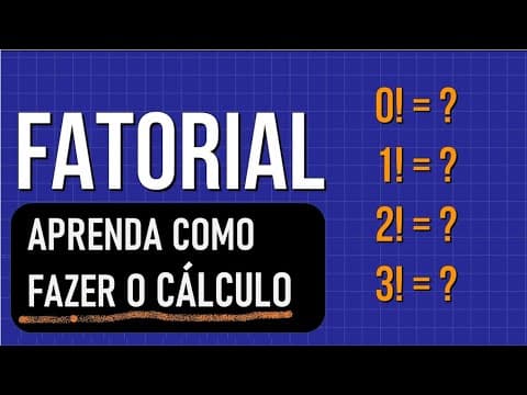 Thumbnail da aula: CÁLCULO FATORIAL (ANÁLISE COMBINATÓRIA) | Resumo de Matemática Enem