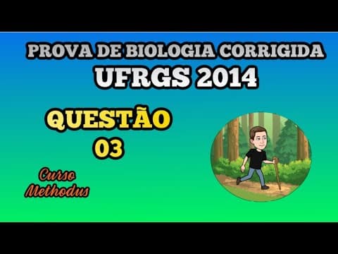 Thumbnail da aula: 03 de 2014 da prova de biologia da UFRGS - No bloco superior abaixo, são citadas duas estruturas