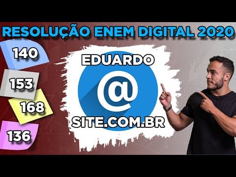Thumbnail da aula: 🟢 Questão 140 - Caderno Azul | Análise Combinatória | MATEMÁTICA ENEM DIGITAL 2020