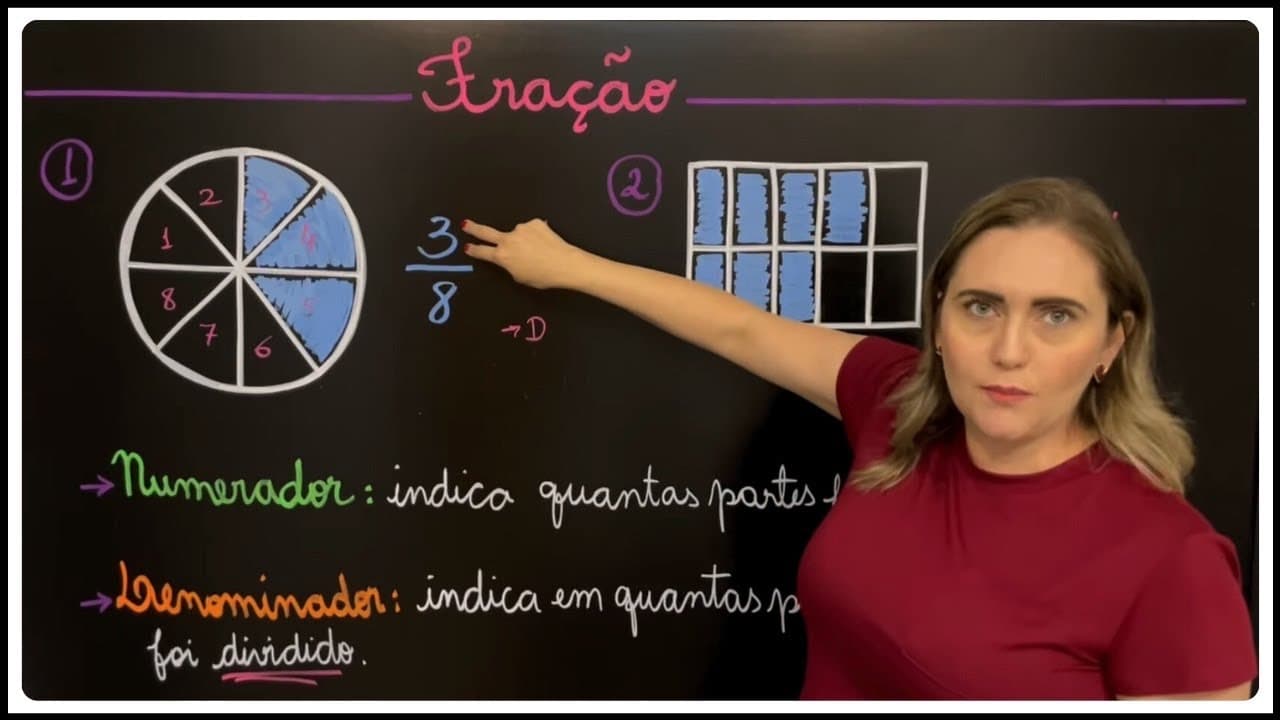 Thumbnail: AULA DETALHADA SOBRE FRAÇÃO 6º ANO! EXPLICAÇÃO NUMERADOR E DENOMINADOR! APRENDA MATEMÁTICA AGORA!