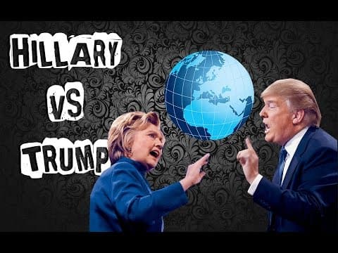 Thumbnail da aula: Diferenças entre Hillary e Trump nas Relações Internacionais.