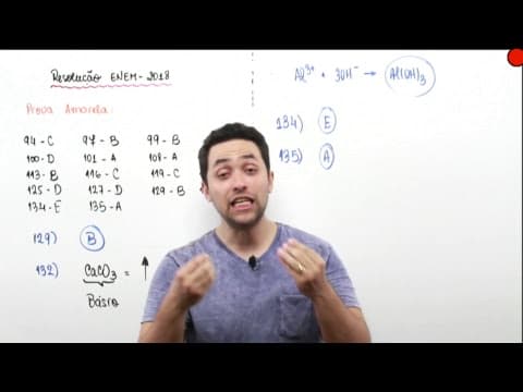 Thumbnail da aula: Resolução ENEM 2018 - QUÍMICA - www.professorgabrielcabral.com.br