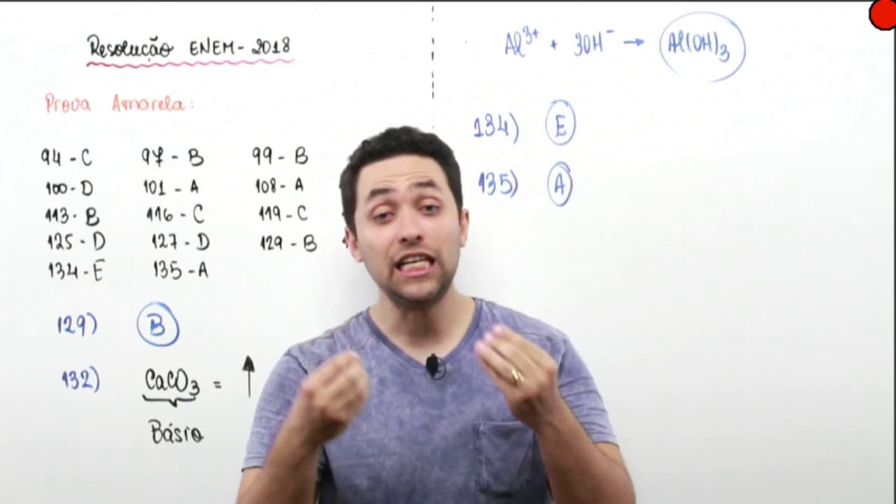 Thumbnail: Resolução ENEM 2018 - QUÍMICA - www.professorgabrielcabral.com.br