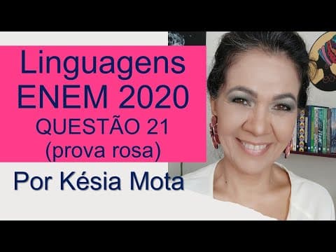 Thumbnail da aula: Questão 21 do ENEM 2020 (prova rosa)