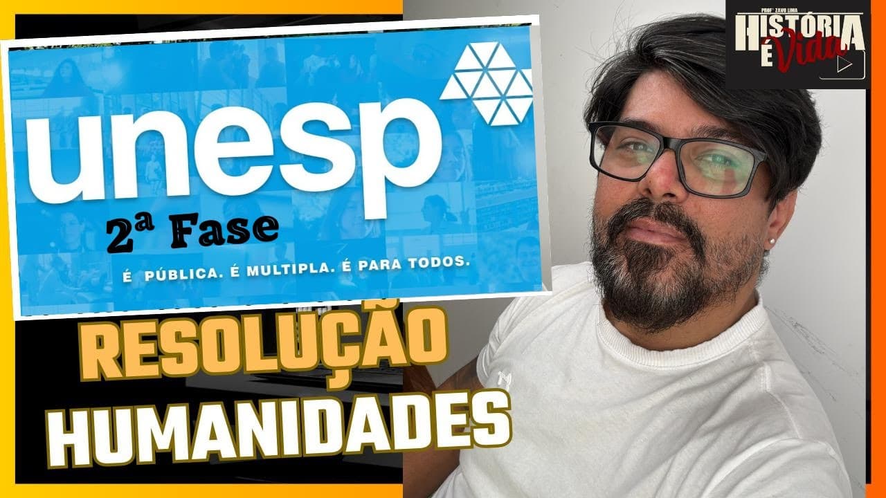 Thumbnail: UNESP 2026 - 2ª Fase | Resolução das Humanidades