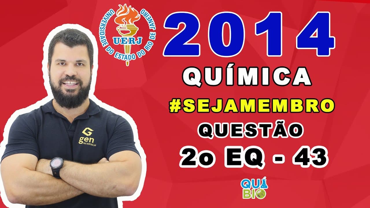 Thumbnail: UERJ 2014 - 2o EQ - Questão 43 - Em uma das etapas do ciclo de Krebs a enzima aconitase catalisa a