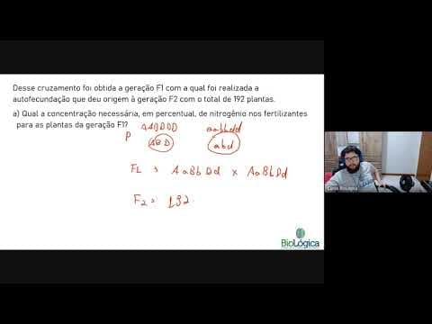 Thumbnail da aula: Resolução - Discursiva  UFSC 2018 -  Interação Gênica