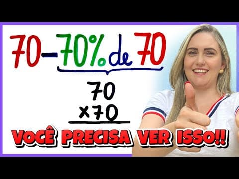 Thumbnail da aula: Dica RÁPIDA de PORCENTAGEM! #euaprendicomAMOR
