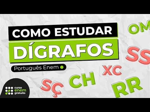 Thumbnail da aula: COMO ESTUDAR DÍGRAFOS? | Português para o Enem | Mercedes Bonorino
