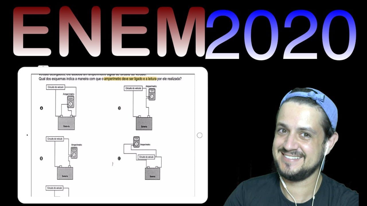 Thumbnail: ENEM 2020 Uma pessoa percebe que a bateria de seu veículo fica descarregado após...