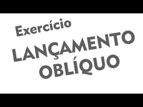Thumbnail da aula: Lançamento oblíquo - Exercício resolvido 1 - Usando o simulador
