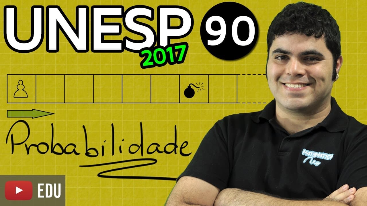 Thumbnail: UNESP 2017 Matemática Questão 90 Probabilidade questão bugante