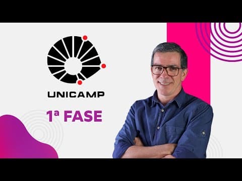 Thumbnail da aula: UNICAMP Primeira Fase 2015 [ PARTE 3 ] Professor Pinguim