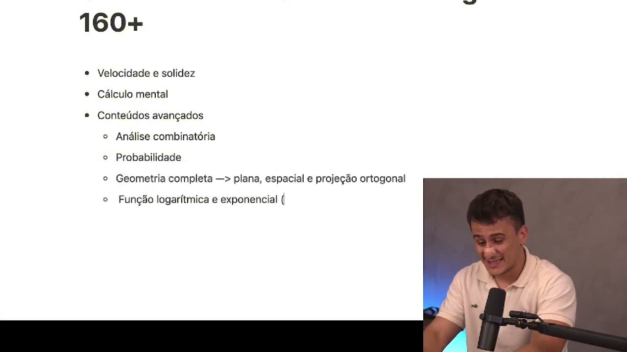 Thumbnail: Como sair de 140 acertos e atingir os 160+ no ENEM 2026 (obrigatório para alunos avançados)
