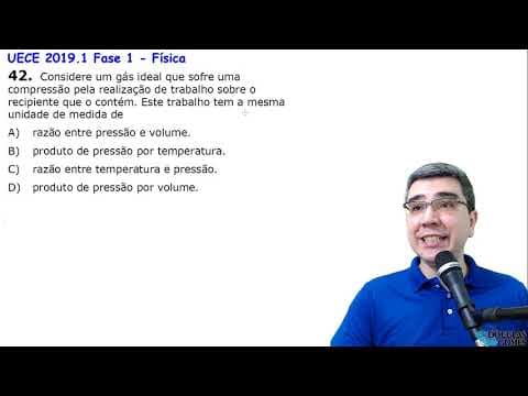 Thumbnail da aula: Correção/Resolução/Comentário Vestibular UECE 2019.1 F1 Q42