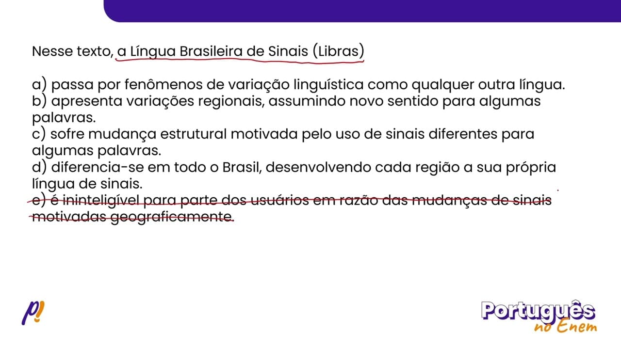 Thumbnail: ENEM 2023 - ESTUDOS DA LÍNGUA | Mandioca, macaxeira, aipim e castelinha são nomes diferentes da...