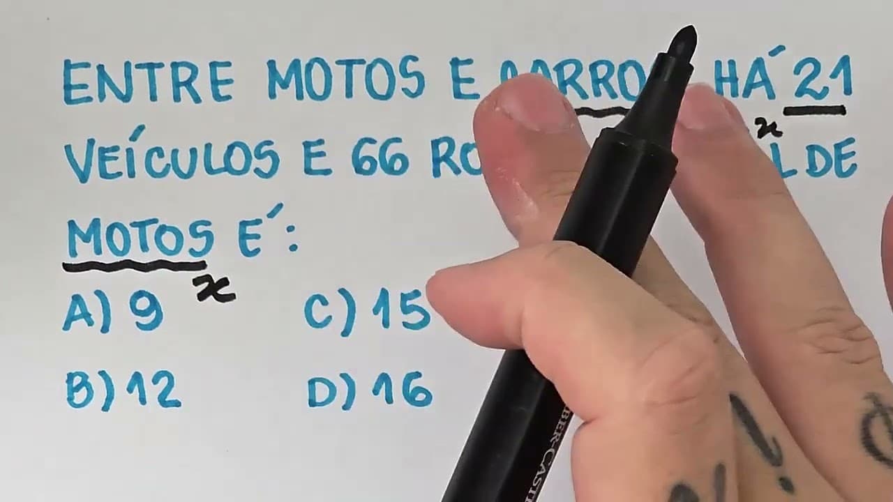 Thumbnail: Problema do 1º Grau - Consegue resolver???
