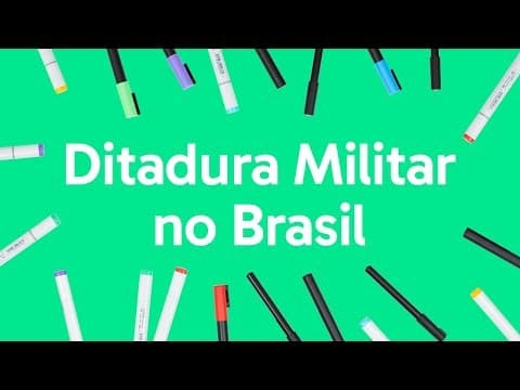 Thumbnail da aula: DITADURA MILITAR NO BRASIL: RESUMO PARA O ENEM | QUER QUE EU DESENHE?