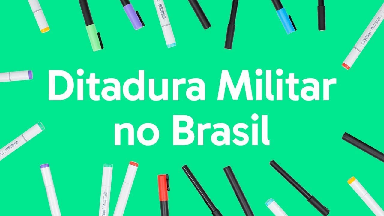 Thumbnail: DITADURA MILITAR NO BRASIL: RESUMO PARA O ENEM | QUER QUE EU DESENHE?