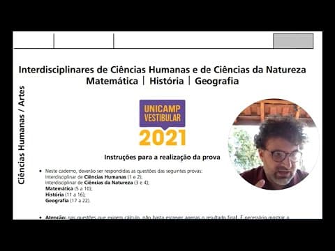 Thumbnail da aula: Correção e comentários - A Geografia na 2ª Fase da UNICAMP 2021.