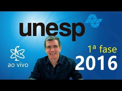 Thumbnail da aula: Unesp 2016 Primeira fase - Resolução de Física