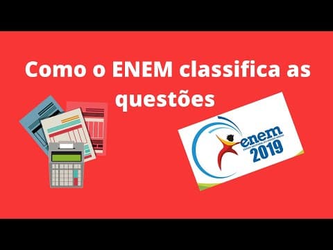 Thumbnail da aula: A dificuldade das questões do ENEM e a TRI