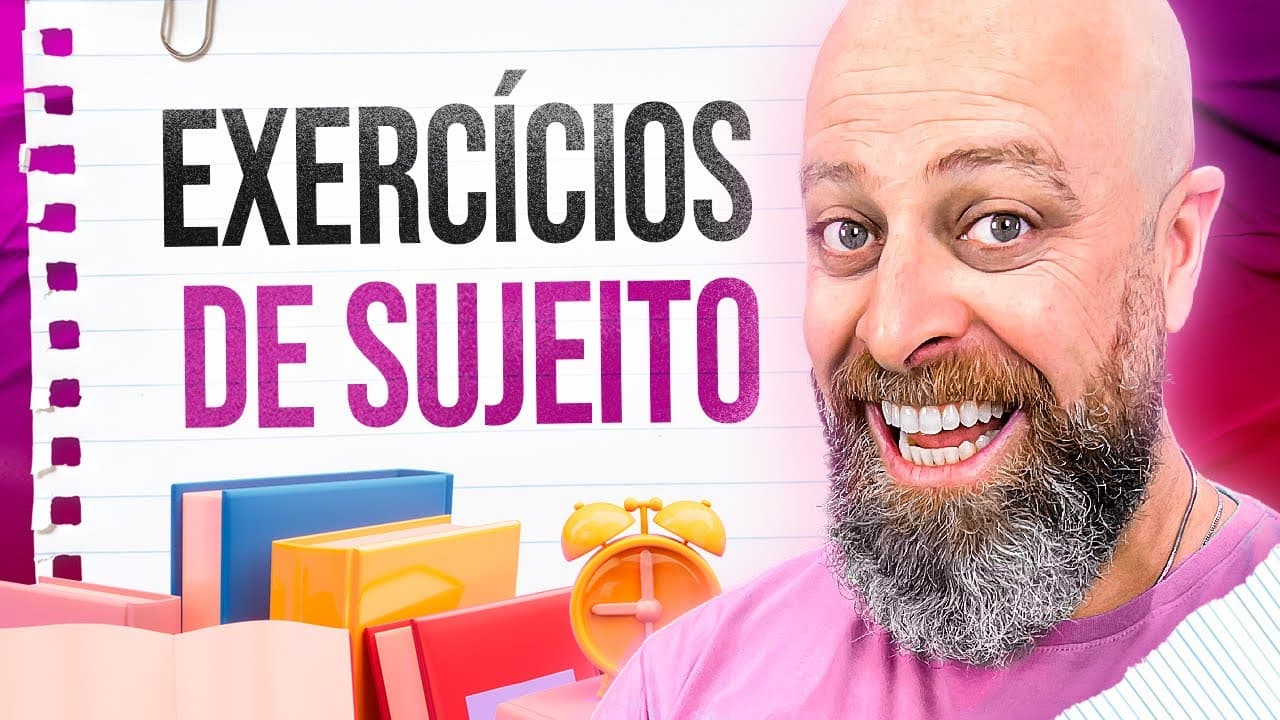 Thumbnail: Resolvendo questões sobre SUJEITO! [Professor Noslen]