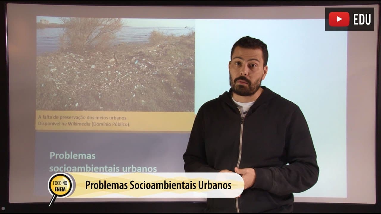 Thumbnail: Videoaulas Poliedro | Enem | Problemas socioambientais urbanos