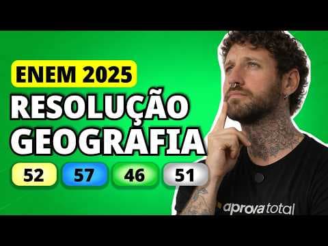 Thumbnail da aula: ENEM 2025 GEOGRAFIA – Questão 52 | Dos 10 aos 15 anos de idade, Virgínia adorava acompanhar seu pai