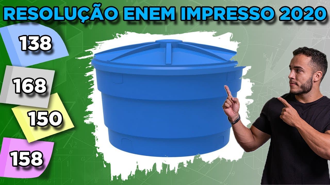Thumbnail: 🔵 Questão 138  - Caderno Azul | Escala | MATEMÁTICA ENEM 2020