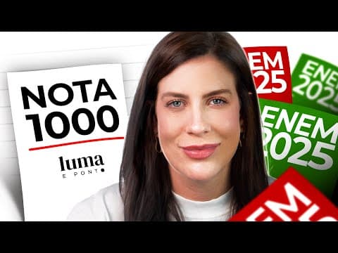 Thumbnail da aula: Como tirar 1000 no ENEM em 2025 e passar em MEDICINA (apesar da concorrência)